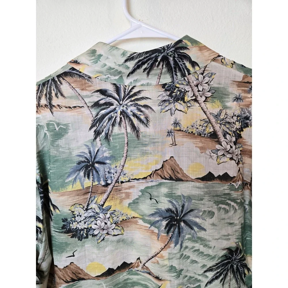 Zimmermann Vacay Shirt Short Sleeve Button Down Oversized Surf Printed Beach Med - Picture 10 of 12